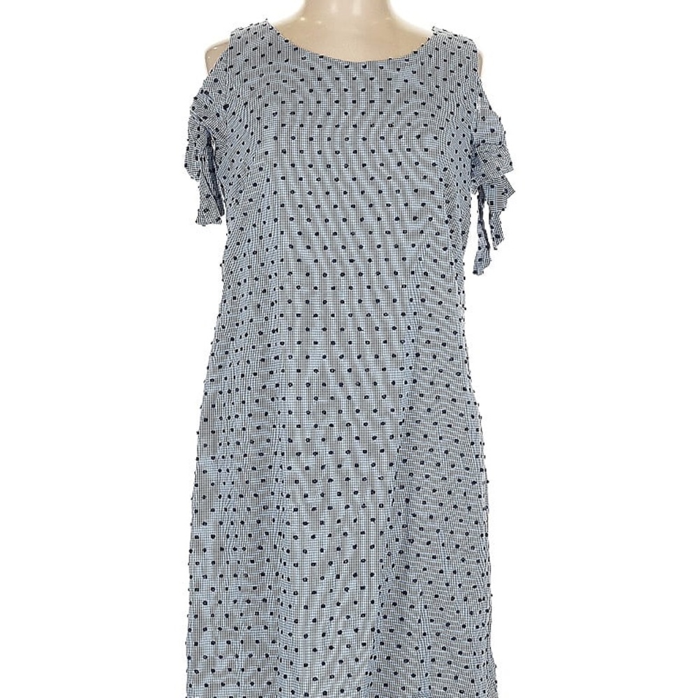MSK 100% Cotton Cold Shoulder Dress Size Large